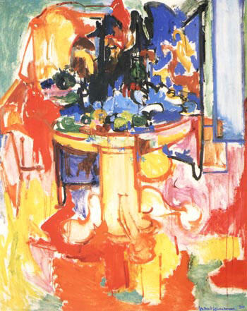 Hans Hofmann - Table with Fruit and Coffeepot, 1936