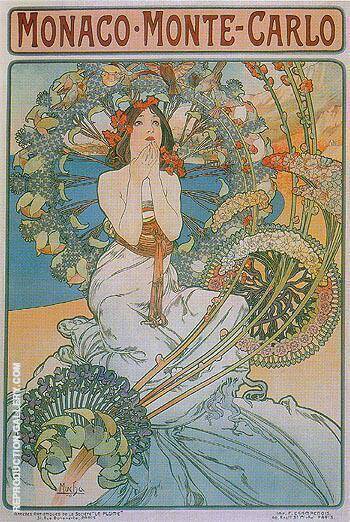 Alphonse Mucha - Monaco Mont Carlo 1897