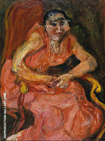 Chaim Soutine - Woman in Pink 1924