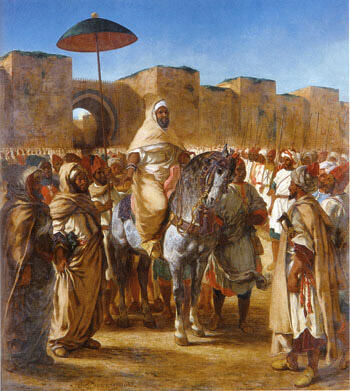F.V.E. Delcroix - The Sultan of Morocco and his Entourage 1845