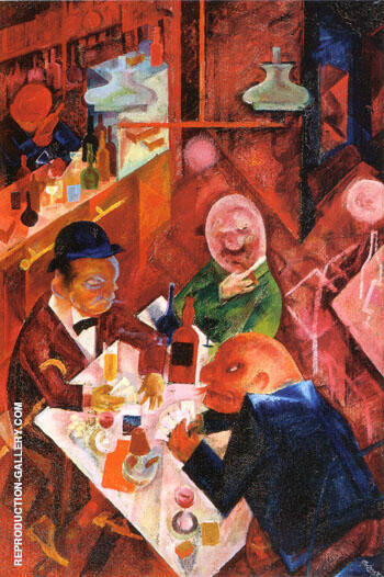 George Grosz - Cafe 1916