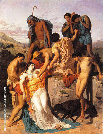 William-Adolphe Bouguereau - Zenobia Found by Shepherds on the Banks of the Araxes 1850