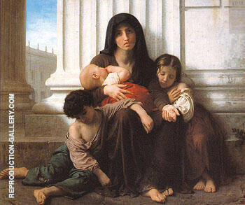 William-Adolphe Bouguereau - Indigent Family Charity 1865