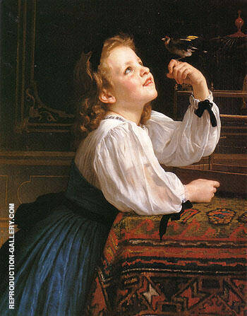 William-Adolphe Bouguereau - The Pet Bird 1867