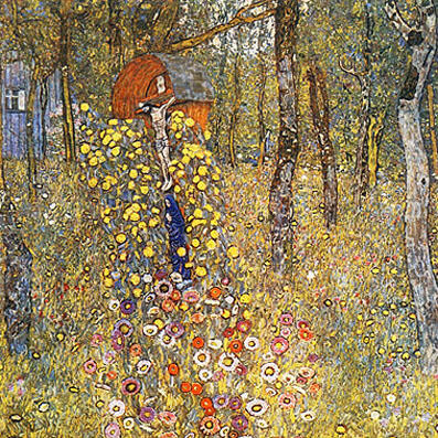 Gustav Klimt - Farm Garden With Crucifix