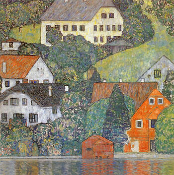 Gustav Klimt - House in Unterach on the Attersee (1916)