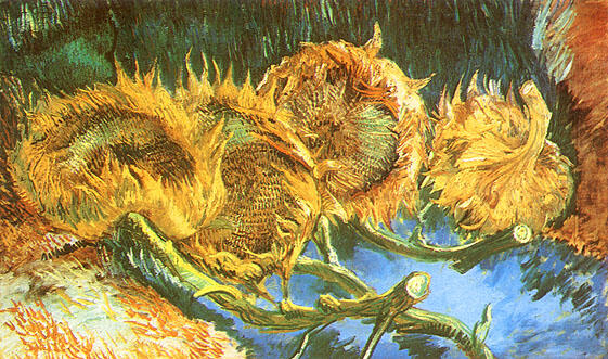 Vincent van Gogh - Four Cut Sunflowers (1887)