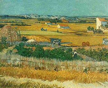 Vincent van Gogh - Harvest at La Crau