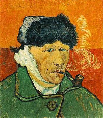 Vincent van Gogh - Self Portrait Ear and Pipe