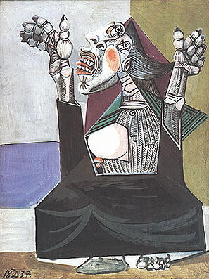Pablo Picasso - Woman Imploring (1937)
