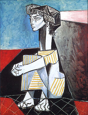 Pablo Picasso - Jacqueline with Crossed Hands (1954)