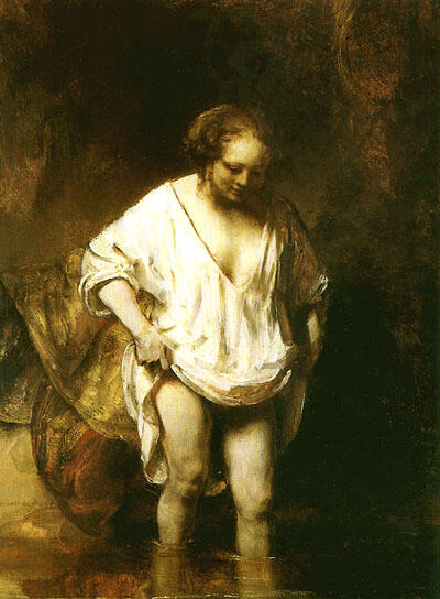  - Rembrandt Hendrickje Bathing in a River 1654