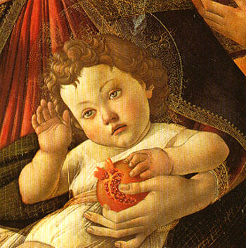  - Botticelli Virgin and Child detail 1481