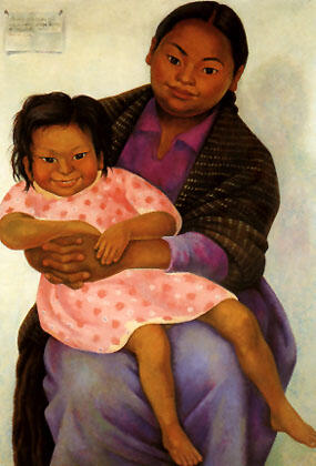 Diego Rivera - Modesta and Inesita 1939