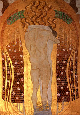 Gustav Klimt - Hymn to Joy ( Detail 1) 1902