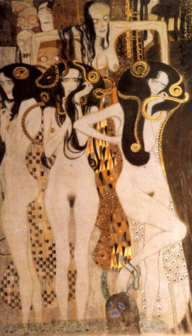 Gustav Klimt - Hostile Forces  Detail 1902