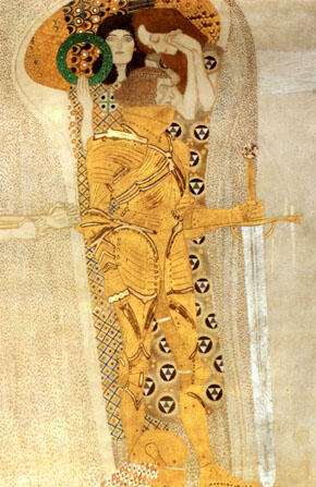 Gustav Klimt - Yearning for Happiness Detail 1902