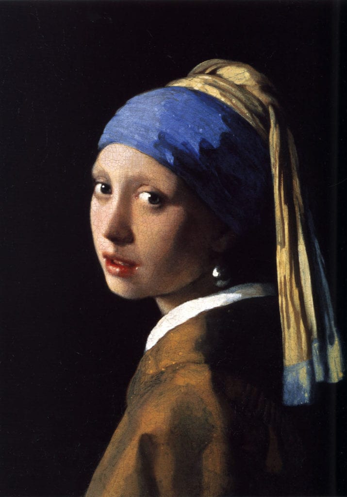 vermeer pearl earring craquelure