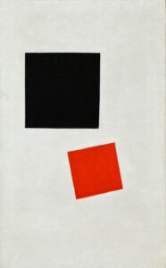 Boy with Knapsack Color Masses in the Fourth Dimension By Kazimir Malevich