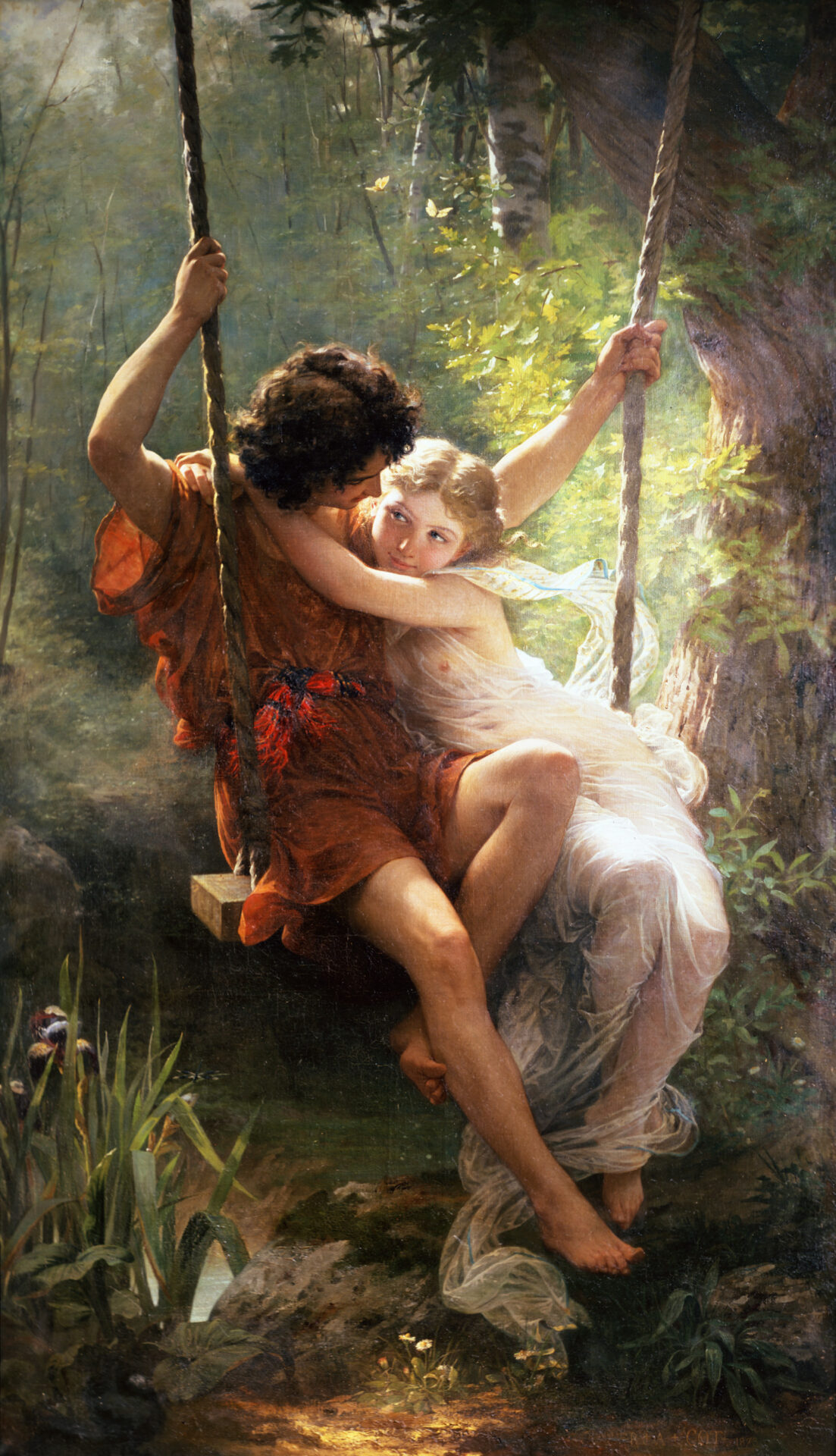 Springtime 1873 By Pierre Auguste COT