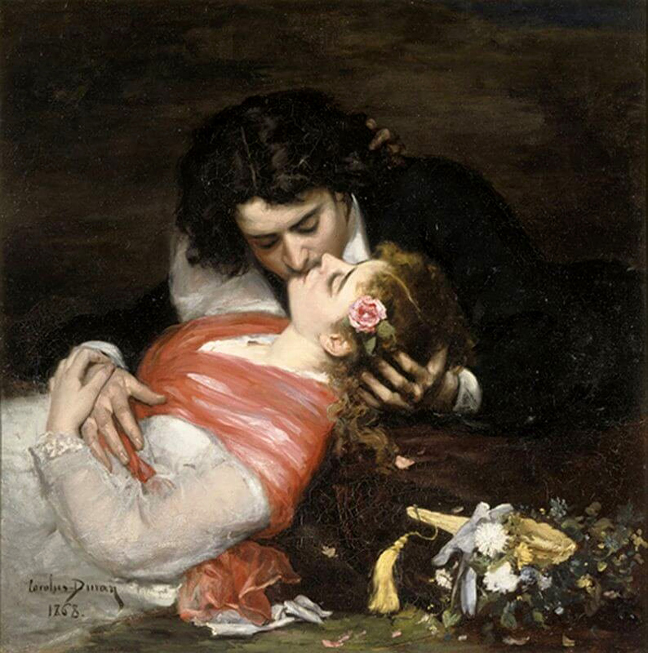 The Kiss 1868 By Charles Auguste Emile Durand (Carolus-Duran)