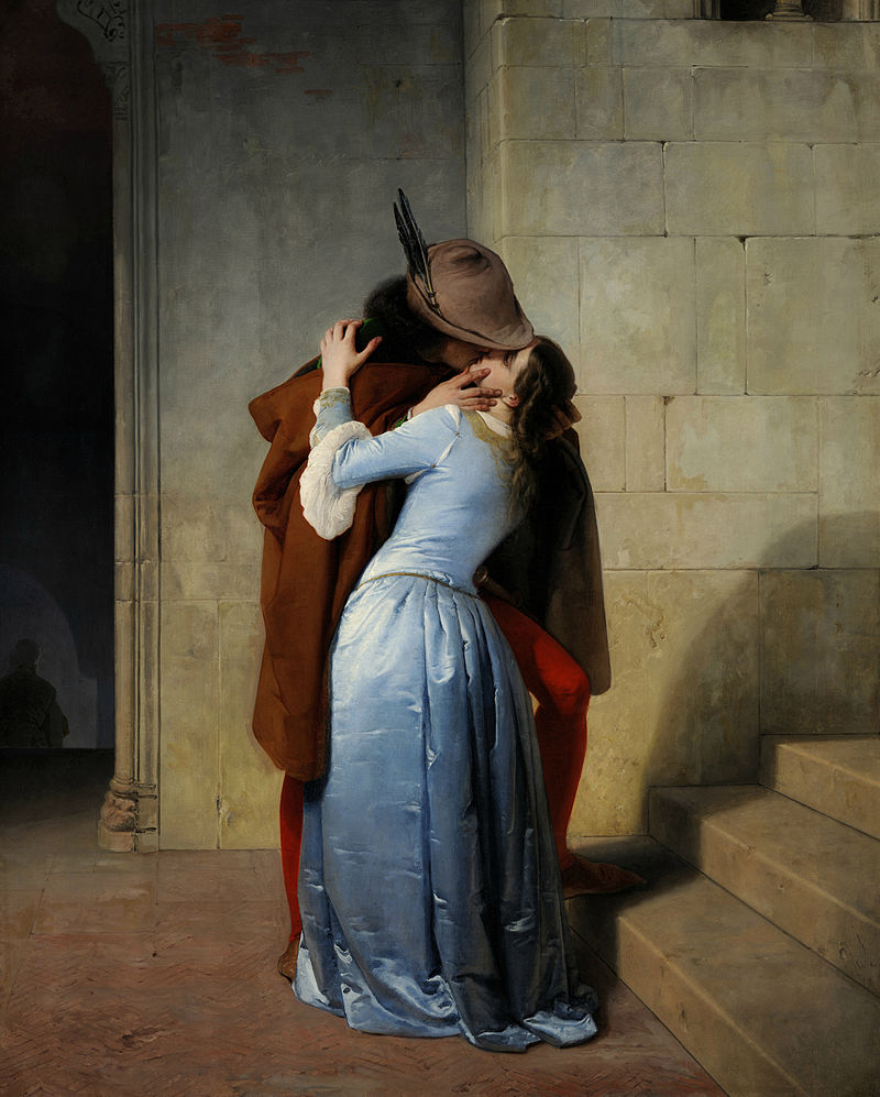 The Kiss 1859 By Francesco Hayez
