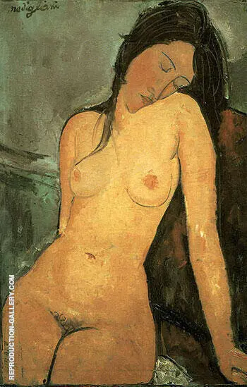 Seated Nude 1916 By Amedeo Modigliani