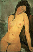 Seated Nude 1916 By Amedeo Modigliani