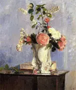 Bouquet of Flowers 1873 By Camille Pissarro