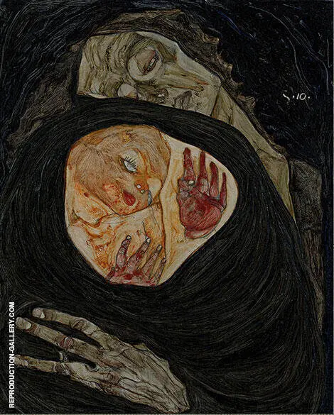Dead Mother 1910 By Egon Schiele