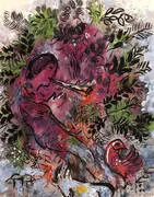 Boy with Flowers By Marc Chagall