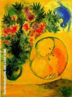 Sun and Mimosa 1949 By Marc Chagall