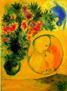 Sun and Mimosa 1949 By Marc Chagall