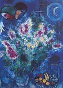 Still Life with Flowers 1948 By Marc Chagall