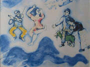 Die Gefaehrten Charlots 1939 By Marc Chagall