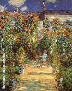 The Artist's Garden at Vetheuil | Oil Painting Reproduction