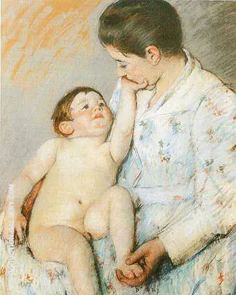 Baby's First Caress By Mary Cassatt