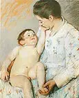 Baby's First Caress By Mary Cassatt