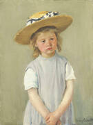Child in Straw Hat By Mary Cassatt