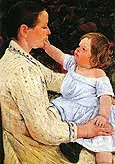 The Childs Caress 1890 By Mary Cassatt