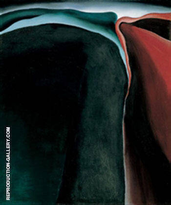 Dark Abstraction by Georgia O'Keeffe | Oil Painting Reproduction