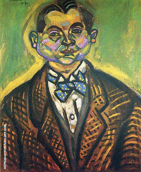 Joan Miro Self Portrait 1917 By Joan Miro