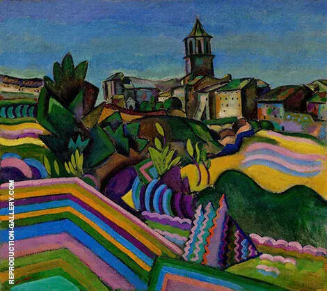 Prades the Village 1917 By Joan Miro