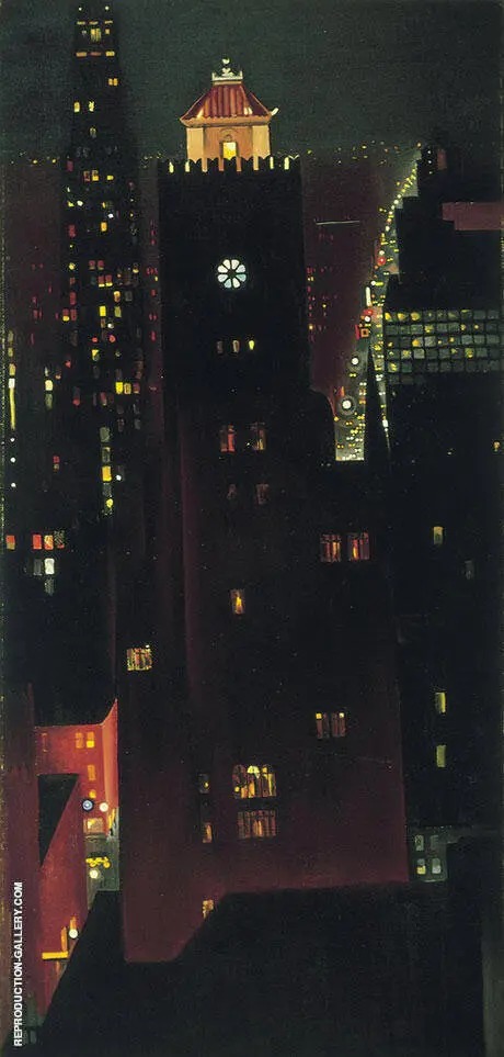 New York Night 1928-29 By Georgia O'Keeffe