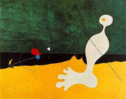 Person Throwing a Stone at a Bird 1926 By Joan Miro
