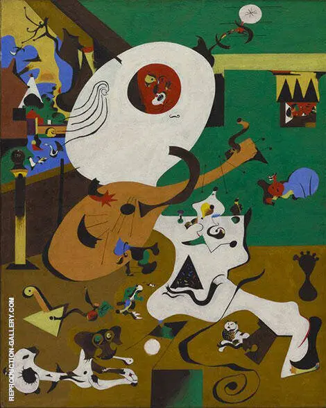 Dutch Interior 1 1928 By Joan Miro