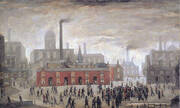An Accident 1926 (City of Manchester) By L-S-Lowry