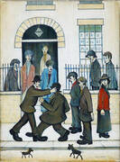 The Fight By L-S-Lowry