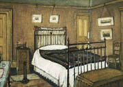The Bedroom, Pendlebury 1940 By L-S-Lowry