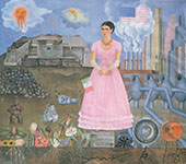 Borderline between Mexico and USA By Frida Kahlo